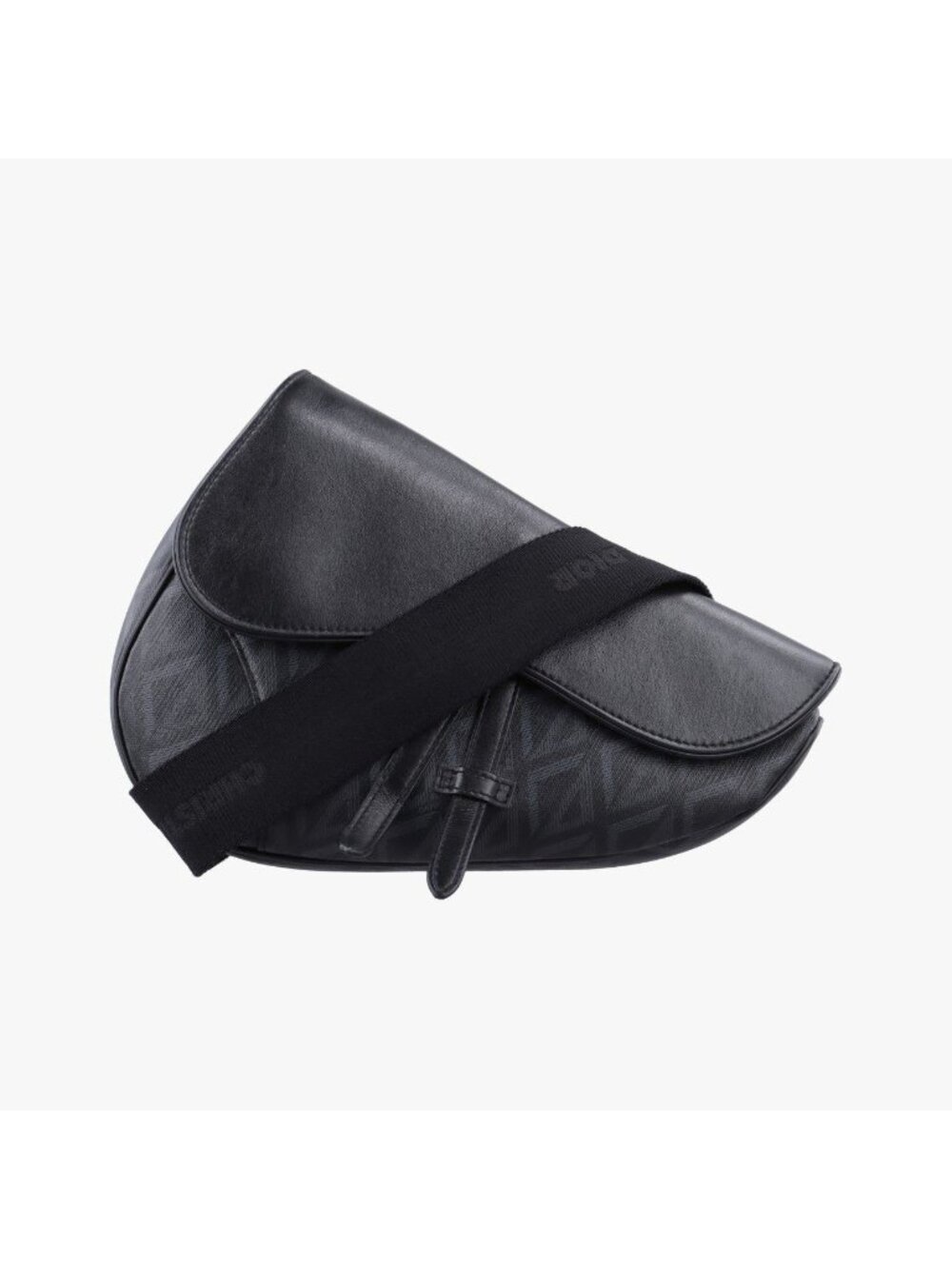 Dior Saddle Black Blue Leather Shoulder Bag